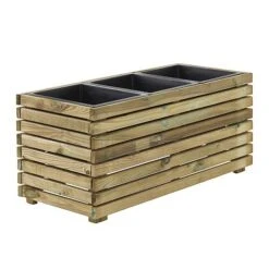 Cerland Horizon Outdoor Rectangular Wooden Planter 90cm -Plants Sale 004017