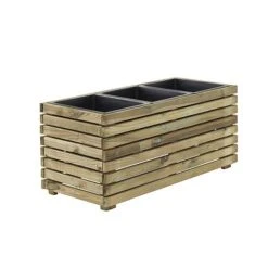 Cerland Horizon Outdoor Rectangular Wooden Planter 90cm -Plants Sale 004017 HD 01