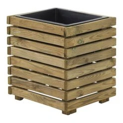 Cerland Horizon Outdoor Square Wooden Planter Tall 40cm -Plants Sale 004032