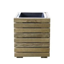 Cerland Horizon Outdoor Square Wooden Planter Tall 40cm -Plants Sale 004032 02 HD