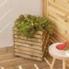 Cerland Horizon Outdoor Square Wooden Planter Tall 40cm -Plants Sale 004032 AMB 02 HD