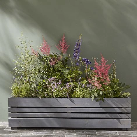 Cerland Geteborg Outdoor Rectangular Wooden Planter 120cm 4 Cerland Geteborg Outdoor Rectangular Wooden Planter 120cm - Image 2