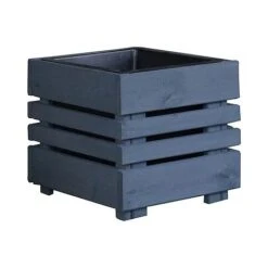Cerland Geteborg Outdoor Rectangular Wooden Planter 33cm -Plants Sale 004683