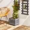 Cerland Geteborg Outdoor Rectangular Wooden Planter 33cm -Plants Sale 004683 AMB 02 HD