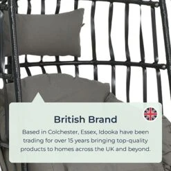 Idooka Rattan Hanging Garden Egg Chair -Plants Sale 0520British20Brand