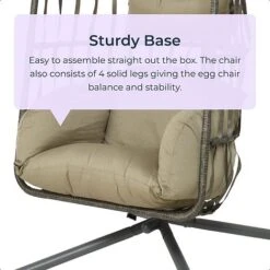 Idooka Rattan Hanging Garden Egg Chair -Plants Sale 0620Sturdy20Base
