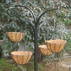Charlotte Hanging Basket Tree Cascade With 4 Baskets And Liners Included -Plants Sale 214