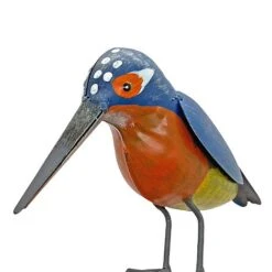 Metal Kingfisher Garden Stake 1m Tall Outdoor Bird Ornament -Plants Sale 2454 1