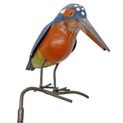 Metal Kingfisher Garden Stake 1m Tall Outdoor Bird Ornament -Plants Sale 2454 3