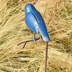 Metal Kingfisher Garden Stake 1m Tall Outdoor Bird Ornament -Plants Sale 2454 6