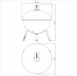 Tramontina Charcoal Grill With Lid 13 Tramontina Charcoal Grill With Lid -Plants Sale 26500003 4