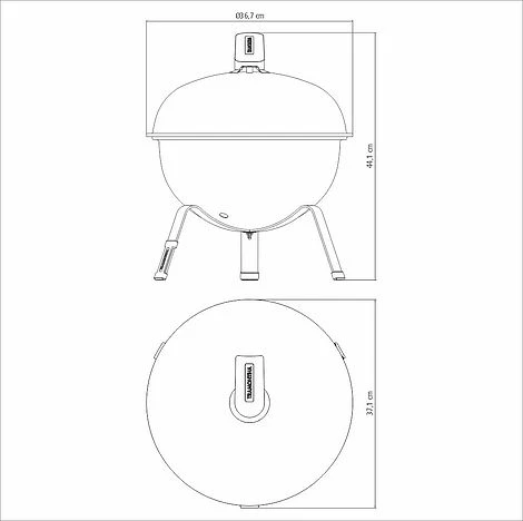 Tramontina Charcoal Grill With Lid 5 Tramontina Charcoal Grill With Lid - Image 3