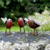 3 Robin Garden Bird Ornaments -Plants Sale 3002 NWB 1