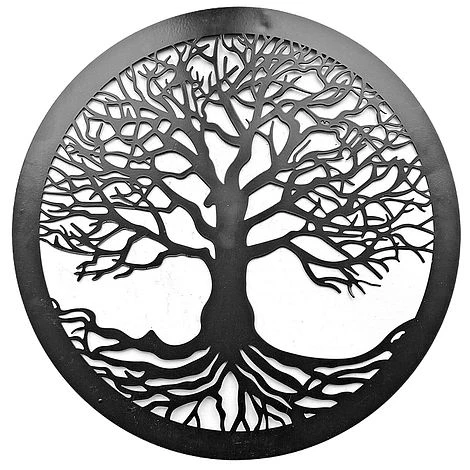 40cm Round Tree Of Life Wall Art Black Metal Garden Or Home Ornament 3 40cm Round Tree Of Life Wall Art Black Metal Garden Or Home Ornament