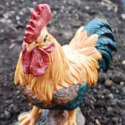 Standing Cockerel Bird Garden Animal Ornament 13 Standing Cockerel Bird Garden Animal Ornament -Plants Sale 3210S 2