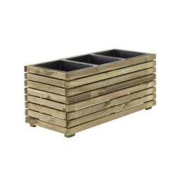 Cerland Horizon Outdoor Rectangular Wooden Planter 90cm -Plants Sale 3598740040174