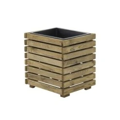 Cerland Horizon Outdoor Square Wooden Planter Tall 40cm -Plants Sale 3598740040327