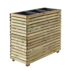 Cerland Horizon Outdoor Rectangular Wooden Planter Tall 90cm -Plants Sale 3598740040334