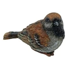 Set Of 3 Pot Topping Sparrow Bird Garden Ornaments -Plants Sale 3663XS 4