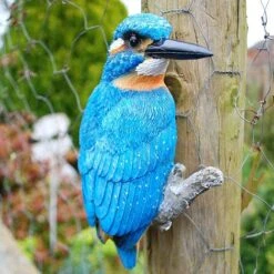 Wall Mountable Kingfisher Bird Garden Ornament -Plants Sale 3702 3