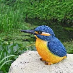 Large Kingfisher Bird Garden Ornament -Plants Sale 3707