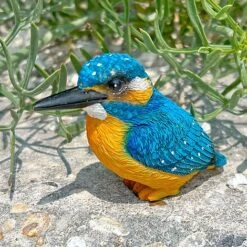 3 Pot Topping Kingfisher Bird Garden Ornaments -Plants Sale 3710 6