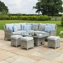 Maze Rattan Oxford Corner Dining Set With Ice Bucket & Rising Dining Table -Plants Sale 401760 7