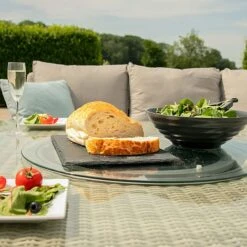 Maze Rattan Oxford Royal Corner Dining Set With Firepit Table -Plants Sale 403052 19