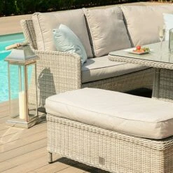 Maze Rattan Oxford Royal Corner Dining Set With Firepit Table -Plants Sale 403052 3