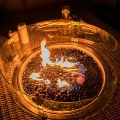 Maze Rattan Oxford Royal Corner Dining Set With Firepit Table -Plants Sale 403052 6