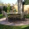 Albany Garden Rectangular Rattan Dining Set 6 Seater Oatmeal Stackable 2 Albany Garden Rectangular Rattan Dining Set 6 Seater Oatmeal Stackable -Plants Sale 452058 1 DESKTOP 2L502ME