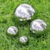 4 Mirror Spheres 5.5, 9, 15, 20cm Stainless Steel Garden Globe Ornaments 2 4 Mirror Spheres 5.5, 9, 15, 20cm Stainless Steel Garden Globe Ornaments -Plants Sale 5591520 3