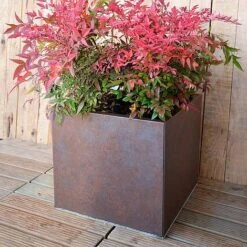 Weathered Iron Planters