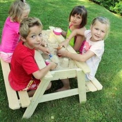 Soulet Childrens Wooden Picnic Table With Sandpit -Plants Sale 782714 AMB 01