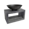 Firebowl & Rectangle Console Cement H52Cm W64Cm 2 Firebowl & Rectangle Console Cement H52Cm W64Cm -Plants Sale 957757