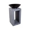 Firebowl & Square Console Cement H68.5cm W39Cm