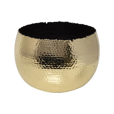 Hammered Bowl Gold/Black 19Cm 3 Hammered Bowl Gold/Black 19Cm