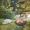 Outdoor Artisan Firebowl In Rust Iron H31Cm W71Cm -Plants Sale AFBB72 1 1