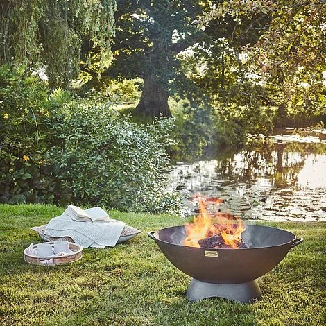 Outdoor Artisan Firebowl In Black H31Cm W71Cm 3 Outdoor Artisan Firebowl In Black H31Cm W71Cm