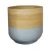 Bamboo Grey Planter D28Cm -Plants Sale BGP28
