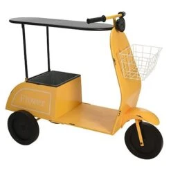 Idooka Green Metal Scooter Side Table -Plants Sale BT1000 BARS.YELLOW.Main