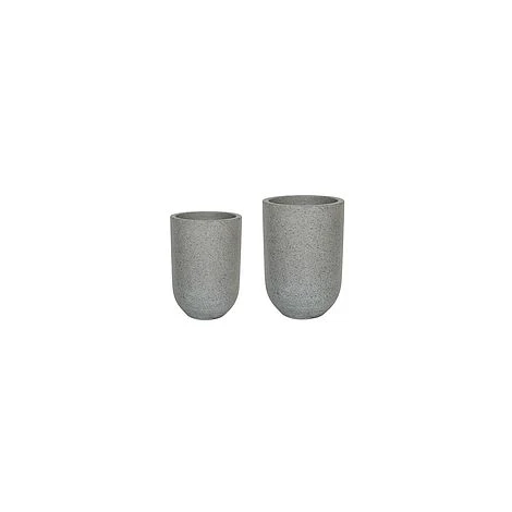 Catania Grey Terrazzo Set Of 2 Vases 3 Catania Grey Terrazzo Set Of 2 Vases