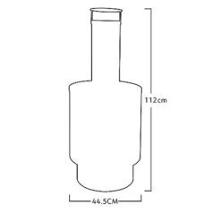 Idooka Black Chiminea Outdoor Heating Fire Pit -Plants Sale CM70001.NoLogStore.Silhouette