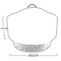Idooka Stone Effect Fire Pit & BBQ -Plants Sale CM7000140.Silhouette