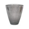 Charcoal Ribbed Vase H24.5Cm W21.5Cm -Plants Sale CRV21
