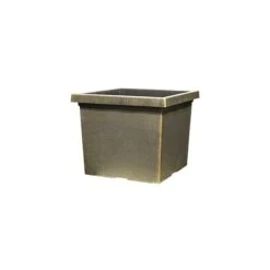 Tuscany Planter Square 37cm - Black Bronze Effect