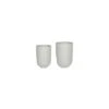 Catania White Terrazzo Set Of 2 Vases 1 Catania White Terrazzo Set Of 2 Vases -Plants Sale CWTVS2 copy
