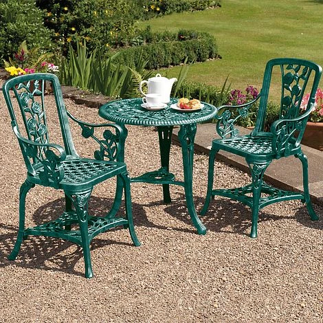 Three-Piece Rose Armchair Bistro Set - Verdi 3 Three-Piece Rose Armchair Bistro Set - Verdi