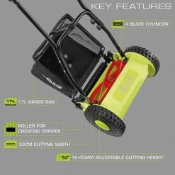 Garden Gear Manual Push Lawn Mower -Plants Sale D8460 Push Roller Lawn Mower ANN