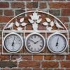 Garden Wall Clock - Cream 1 Garden Wall Clock - Cream -Plants Sale D9460 TM 1